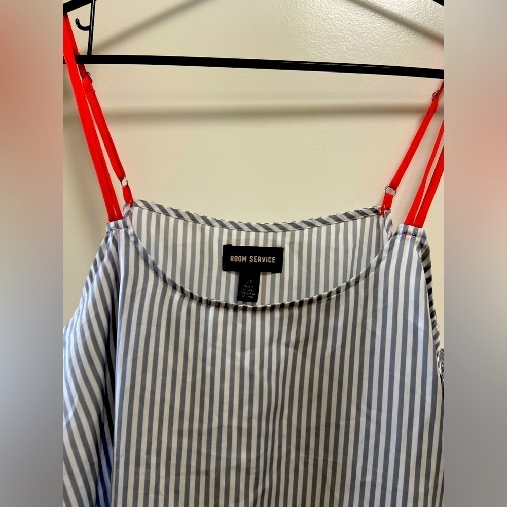 Room Service striped sleep cami size large